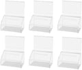Marketing Holders 6 Pack 5 x 7 Inch Ballot Box Contest Ticket Box with Header Sign Holder Clear Acrylic Small Tip Collection Countertop Coin Collection Container by MarketingHolders