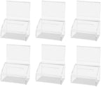 Marketing Holders 6 Pack 5 x 7 Inch Ballot Box Contest Ticket Box with Header Sign Holder Clear Acrylic Small Tip Collection Countertop Coin Collection Container by MarketingHolders