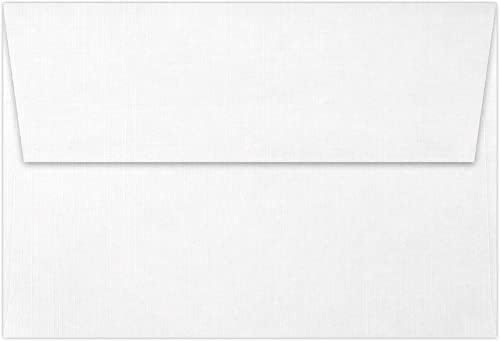 LUXPaper A4 Invitation Envelopes | Peel & Press | 4 1/4" x 6 1/4" | White Linen | 80lb. Text | 1,000 Qty - Image 2