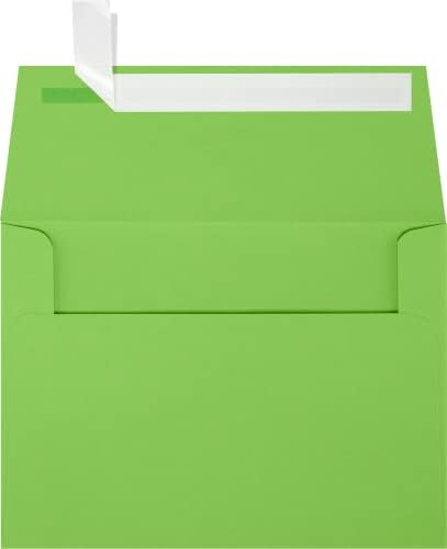 LUXPaper A6 Invitation Envelopes | Peel & Press | 4 3/4" x 6 1/2" | Limelight Green | 80lb. Text | 250 Qty by LUXPaper