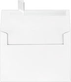 LUXPaper A7 Invitation Envelopes | Peel & Press | 5 1/4" x 7 1/4" | Brilliant White | 80lb. Text | 100% Cotton | 500 Qty by LUXPaper