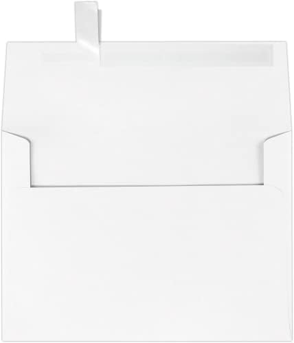 LUXPaper A7 Invitation Envelopes | Peel & Press | 5 1/4" x 7 1/4" | Brilliant White | 80lb. Text | 100% Cotton | 500 Qty by LUXPaper