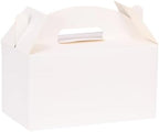 White Gable Boxes with Handles, 9.45"x5"x5", 30 Pack by AOSRIC