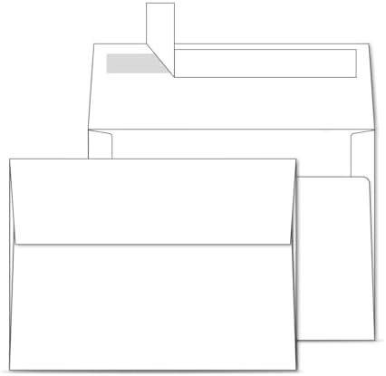 Ohuhu A7 Printable White 5x7 Self-Seal Envelopes 1000-Pack by Ohuhu
