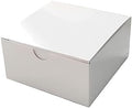 100 4 x 4 x 2" White Cake Wedding Favors Boxes with Tuck Top for Wedding Party Birthday Candy Gifts Decorations Supplies by BalsaCircle