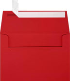 LUXPaper A4 Invitation Envelopes | Peel & Press | 4 1/4" x 6 1/4" | Ruby Red | 80lb. Text | 1,000 Qty by LUXPaper
