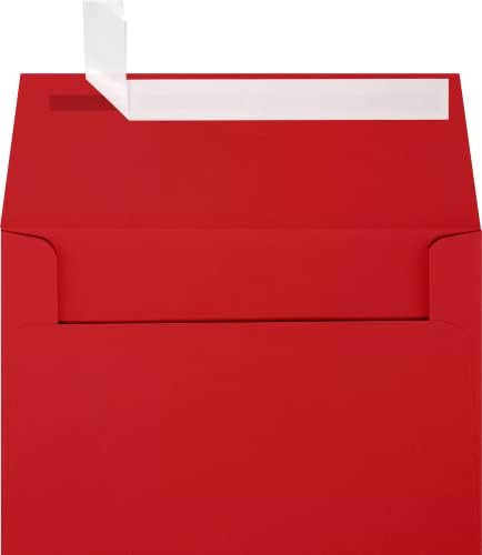 LUXPaper A4 Invitation Envelopes | Peel & Press | 4 1/4" x 6 1/4" | Ruby Red | 80lb. Text | 500 Qty by LUXPaper