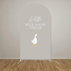 Arch Backdrop Cover for One Silly Goose Baby Shower Arch Stand Stretchy Cover First Goose Kids 1st Birthday Party Fiesta Decorations (6.6x3.3ft Cover,004) - Image 2