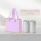 EQOREIIN 30 Pcs Metallic Paper Small Gift Bags with Handles & Tissue Paper - Image 3