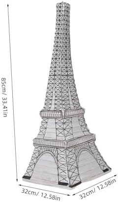 Eiffel Tower Paper Lantern White Hanging Accent Decorative - Image 2