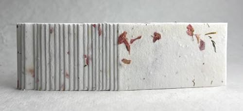 Of The Earth Handmade Paper - Wildflower Seed Paper Panel Card - Place/Name/Gift - 3.5" x 2" - Set of 48 (24s Pink Petal) - Image 3