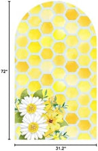 Honeycomb Arched Fabric Backdrop Covers Honey Bee Theme Arch Stand Cover for Baby Shower Birthday Decoration(Only Cover) - Image 7