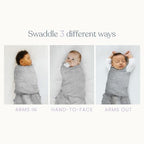 HALO 100% Cotton Sleepsack Swaddle, 3-Way Adjustable Wearable Blanket, TOG 1.5, Stems, Small, 3-6 Months - Image 5