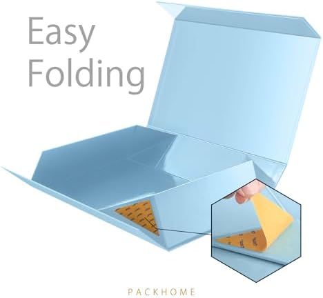 PACKHOME Extra Large Light Blue Gift Boxes 17.5x11.3x4.3in Magnetic Lids - Image 4