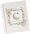 Personalized Baby Journal - Hardcover First Year Album Customized with Baby’s Name & Initial - Prompted Baby Memory Book (Watercolor Floral Initial) by Unknown