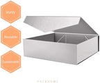 PACKHOME Extra Large Silver Gift Box Magnetic Lid 17x14.5x5.5in - Image 6