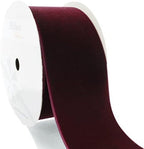 2" Velvet Ribbon Single Sided Soft Plush Luxury Craft Trim for Hair Bows Sewing Gift Wrapping Decorations Floral Arrangements and DIY Projects (Burgundy, 25 Yards) - Image 4