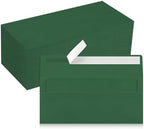 200 Pack Dark Green #10 Business Envelopes Letter Size Self-Seal by LIKAJON