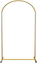 LANGXUN Gold Metal Arch Backdrop Stand Set, 7.2ft / 6.6ft / 6ft Balloon Arch Frame for Wedding Birthday Party Baby Shower Graduation Anniversary Decoration, Thickened Steel Tube (7.2ft 1 pc) by LANGXUN