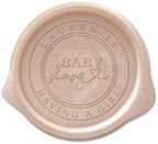 Infusion Personalized Baby Shower Wax Seal Stickers, 25 Pack by Infusion