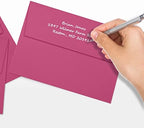 LUXPAPER A7 Invitation Envelopes for 5 x 7 Cards in 80 lb. Magenta, Printable Envelopes for Invitations, w/Peel and Press Seal, 250 Pack, Envelope Size 5 1/4 x 7 1/4 (Magenta) - Image 6