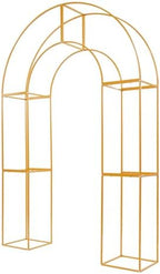 U-Shaped Metal Arched Flower Rack for Wedding Decorations and Celebrations, 5 x 7.5 FT Wedding Arch Frame for Birthday, Party, Baby Shower - Image 4