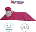 Gift Wrapping Tissue Paper 15X20 480 Pack by A1 Bakery Supplies (Cerise) - Image 4