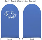 Lake Blue Arch Backdrop Stand Covers Baby Shower Party Decorations We Can Bearly Wait Theme Arches Background Fabric Cover Birthday Parties Banquets Decor Props (2.6x6FT) - Image 5