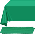 32 Pack Green Plastic Tablecloth for Rectangle Tables, Premium Decorative Green Disposable Table Cloths for Parties, Rectangle Party Table Cover for Birthday Anniversary Graduation Picnic, 54x108 Inch by RAGNHILD