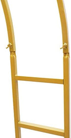 7.2ft Gold Wedding Arch Stand w/Double-Tube Design - Metal Flower & Balloon Backdrop Frame for Indoor/Outdoor Parties, Baby Showers - Image 7