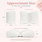 2PC Newborn Photography Butterfly Posing Pillow, Faux Leather Basket Filler - Image 2