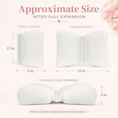 2PC Newborn Photography Butterfly Posing Pillow, Faux Leather Basket Filler - Image 2