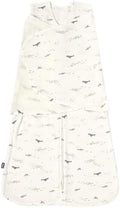 HALO 100% Cotton Sleepsack Swaddle, 3-Way Adjustable Wearable Blanket, TOG 1.5, Ocean Life, Small, 3-6 Months by HALO