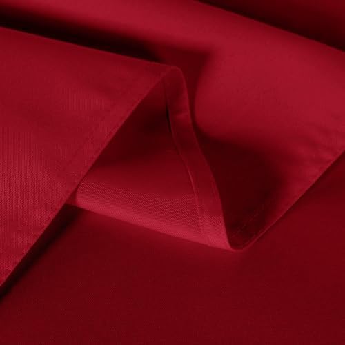 sancua 6 Pack Red Tablecloths 60x102 Inch for 6 Feet Rectangle Tables - Image 5