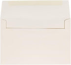 JAM PAPER A9 Strathmore Invitation Envelopes - 5 3/4 x 8 3/4 - Natural White Wove - 100/Pack - Image 2