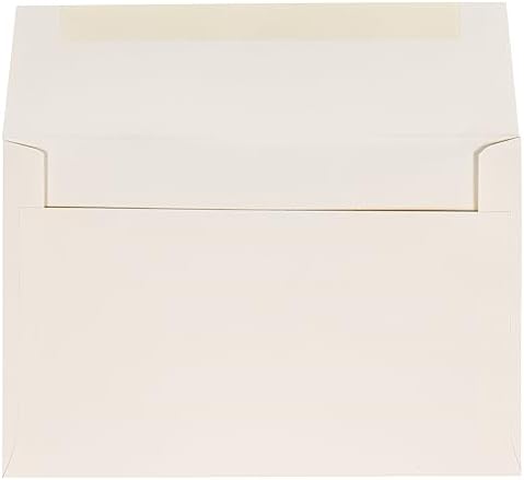 JAM PAPER A9 Strathmore Invitation Envelopes - 5 3/4 x 8 3/4 - Natural White Wove - 100/Pack - Image 2