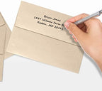 LUXPaper A7 Invitation Envelopes | Peel & Press | 5 1/4" x 7 1/4" | Taupe Metallic | 80lb. Text | 1,000 Qty - Image 6