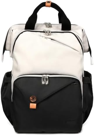 Hap Tim Baby Diaper Bag for Boys Girls, Large Backpack Diaper Bags with Double Compartments, Baby Registry Search Shower Gifts Stuff Newborn Must Haves（7340-BH） by HapTim