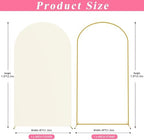 Putros Arch Backdrop Stand and Cover Set, 7.2ft Arch Stand with Ivory Cover - Image 2