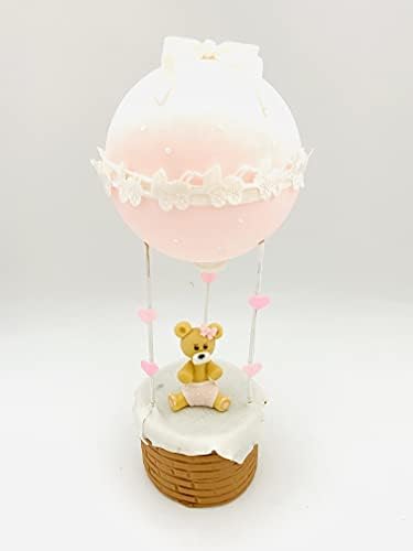 Hot air balloon with baby bear - Cake topper decoration for birthday, baby shower, centerpieces - Boy & Girl - Party decoration - Image 6