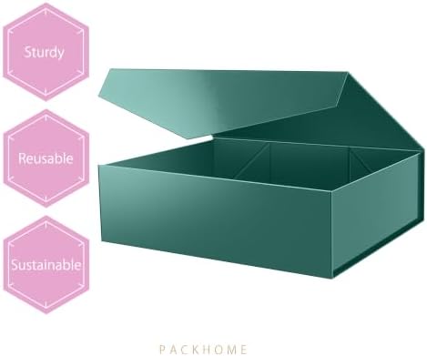 PACKHOME Extra Large Green Gift Box Magnetic Lid 17x14.5x5.5in - Image 6