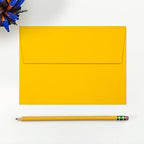 LUXPaper A7 Invitation Envelopes | Peel & Press | 5 1/4" x 7 1/4" | Sunflower Yellow | 80lb. Text | 500 Qty - Image 4