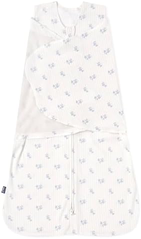 HALO 100% Cotton Sleepsack Swaddle, 3-Way Adjustable Wearable Blanket, TOG 1.5, Floral Vintage Stripe, Small, 3-6 Months by HALO