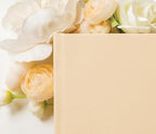 Personalized Guest Book - 11.5" x 8.5" Premium Custom Guest Signing Book with Bookmark and Blank Pages for Wedding Reception Table Decoration Engagement Birthday Party Event, Butter - Image 3