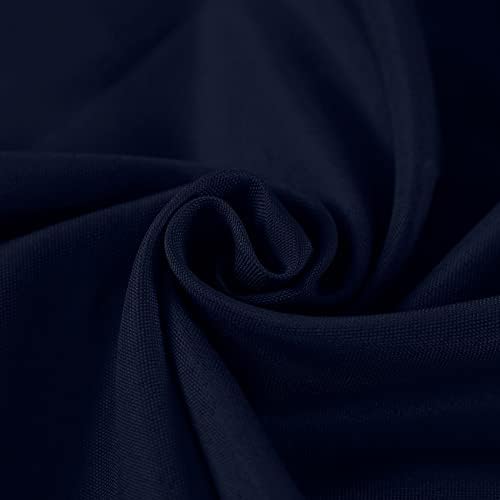 Fokitut 2 Pack Waterproof Rectangle Tablecloth, 60x120 Inch,Stain Resistant and Wrinkle Polyester Table Cloth, Fabric Table Cover for Kitchen Dining, Wedding, Party, Holiday Dinner-Navy - Image 4