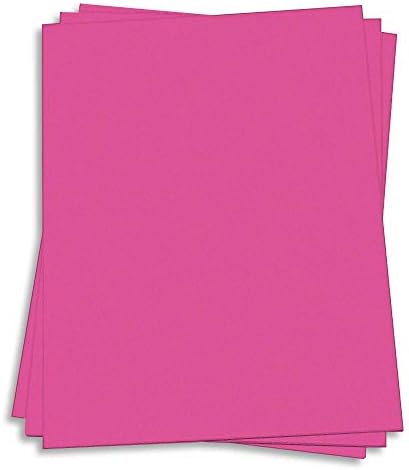 Fuchsia Card Stock - 8 1/2 x 11 Gmund Colors Matt 111lb Cover, 25 Pack by LCIPaper