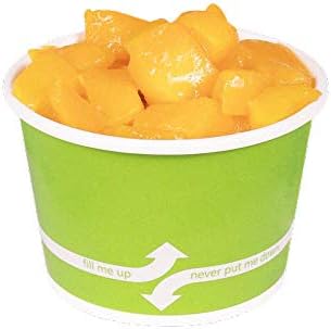 Karat [8oz - 1000 ct] Paper Ice Cream Cups & Soup Bowls for Hot/ Cold Food - Ideal for Soup, Ice Cream, Gelato, Yogurt and Snacks - Green - Image 6