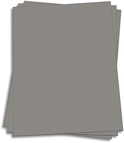 Cobblestone Gray Card Stock - 8 1/2 x 11 Gmund Colors Matt 111lb Cover, 25 Pack by LCIPaper