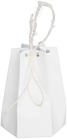 Shurzmotic 50 Sets Hexagonal Kraft Paper Gift Boxes, Lantern Design DIY Gift Packaging with Twine, Kraft Paper Package Box for Weddings Parties Baby Showers Birthday Gifts Candy (HMS2212121) - Image 7