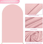 Wokceer 7.2FT Arch Backdrop Stand and Cover Set,Arch Stand with Blush Cove - Image 6